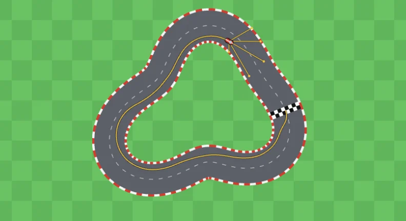 Frame from the car racing investigation